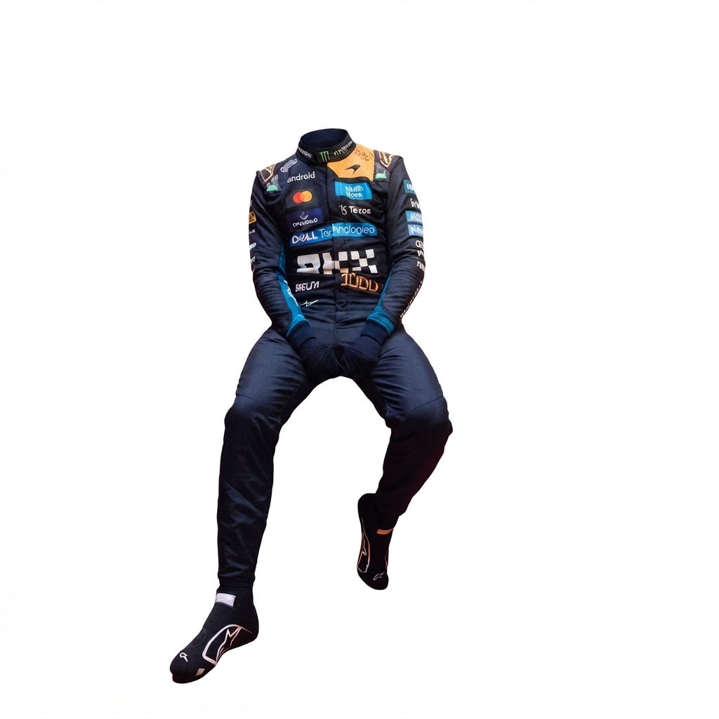 Lando Norris McLaren 1000th Race Special Edition Racing Suit - Front View