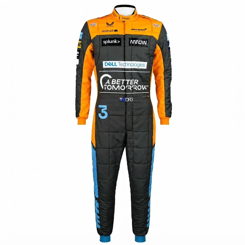 Daniel Ricciardo McLaren F1 2022 Racing Suit - Front View