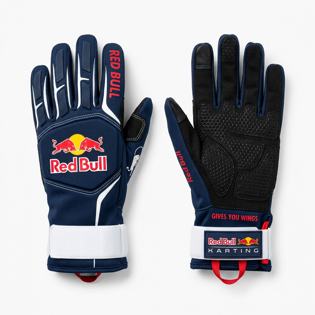 Red Bull Racing Karting Gloves - Pair View