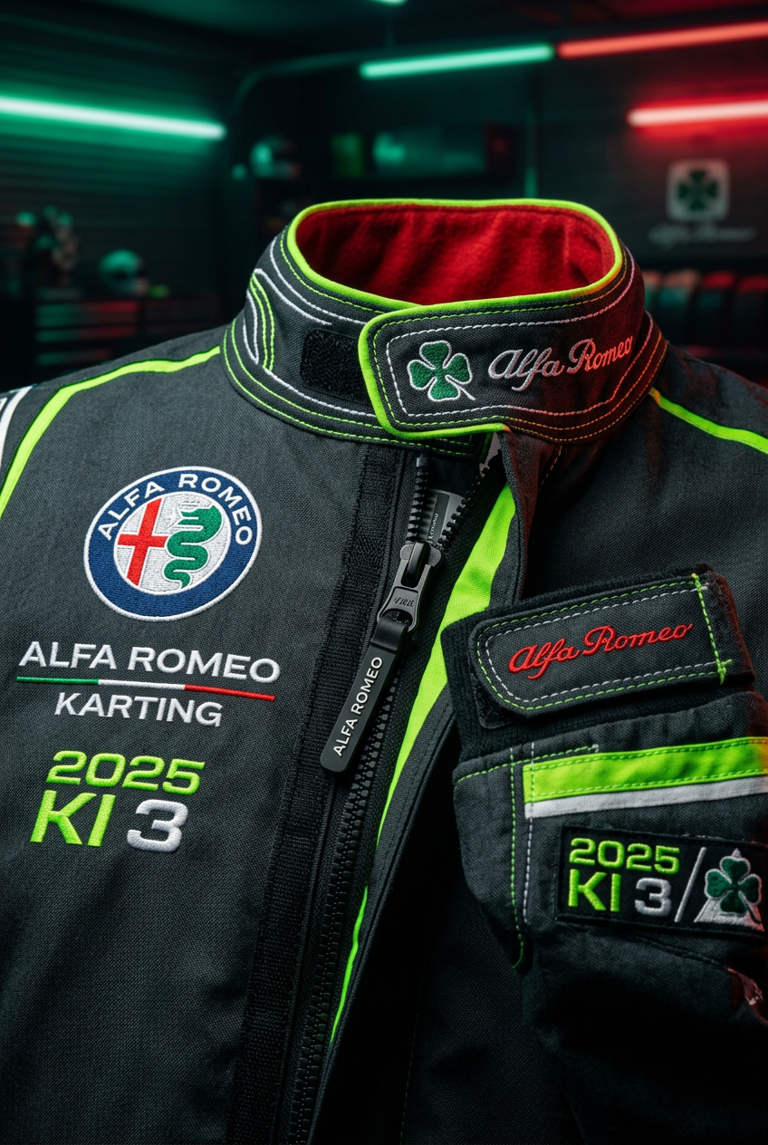 Alfa Romeo KI 3 Karting Suit 2025 - Detail Shot