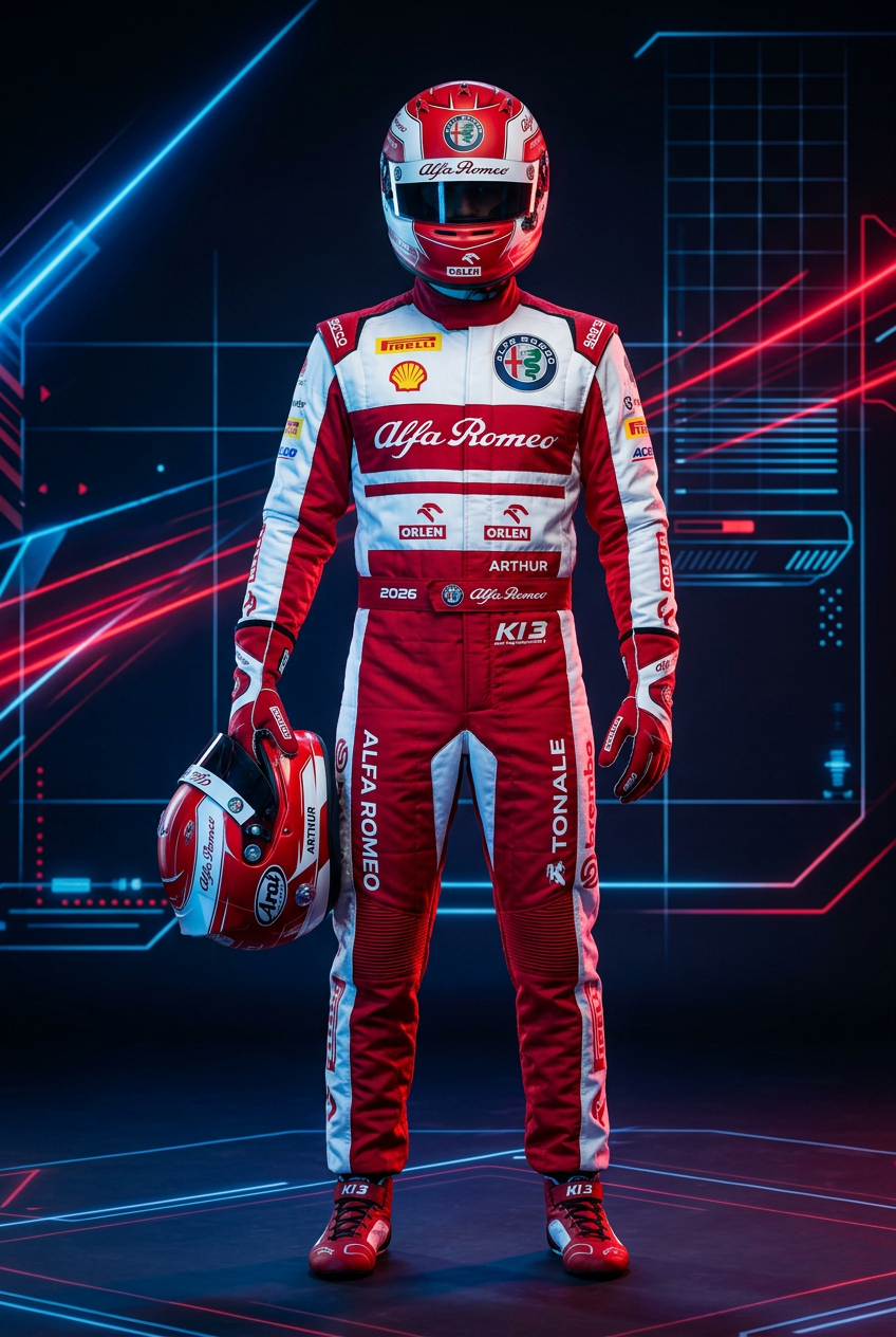 Alfa Romeo KI 3 Karting Suit 2026 - Front View