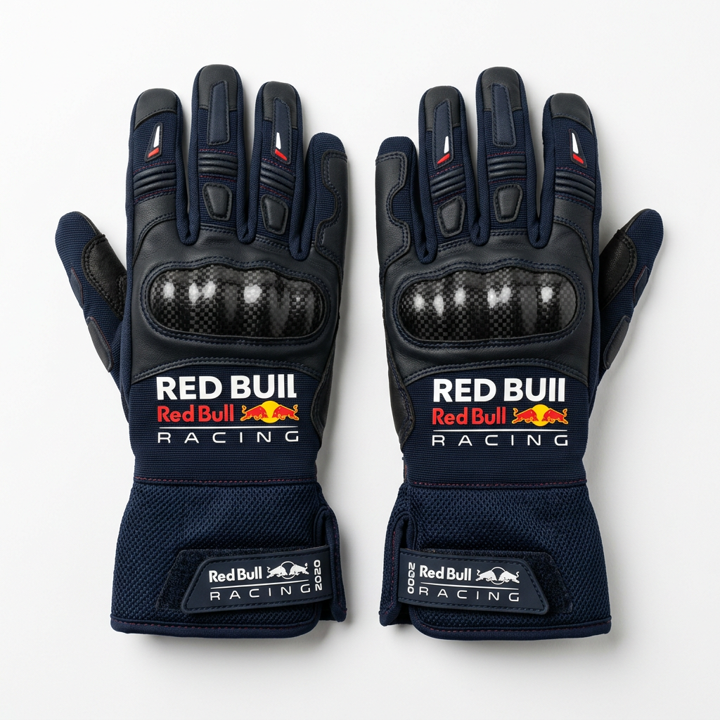 Red Bull Racing 2020 Karting Gloves – Back View