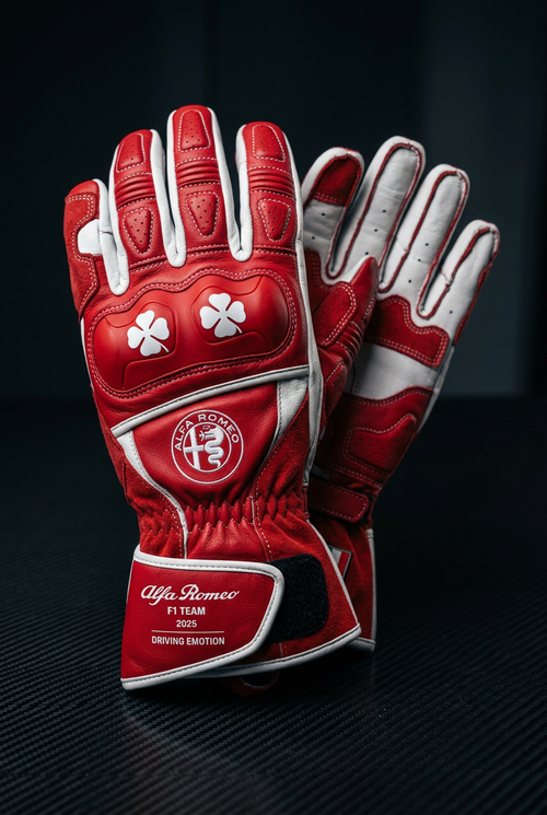 Alfa Romeo Karting Gloves 2025 - Back View