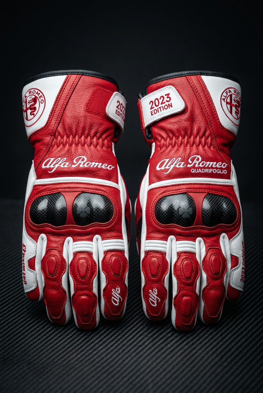 Alfa Romeo Karting Gloves 2023 - Back View