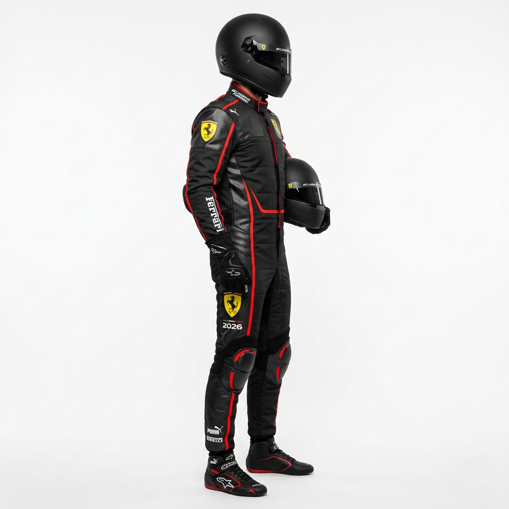 Ferrari 2026 Black Edition Karting Suit – Side View