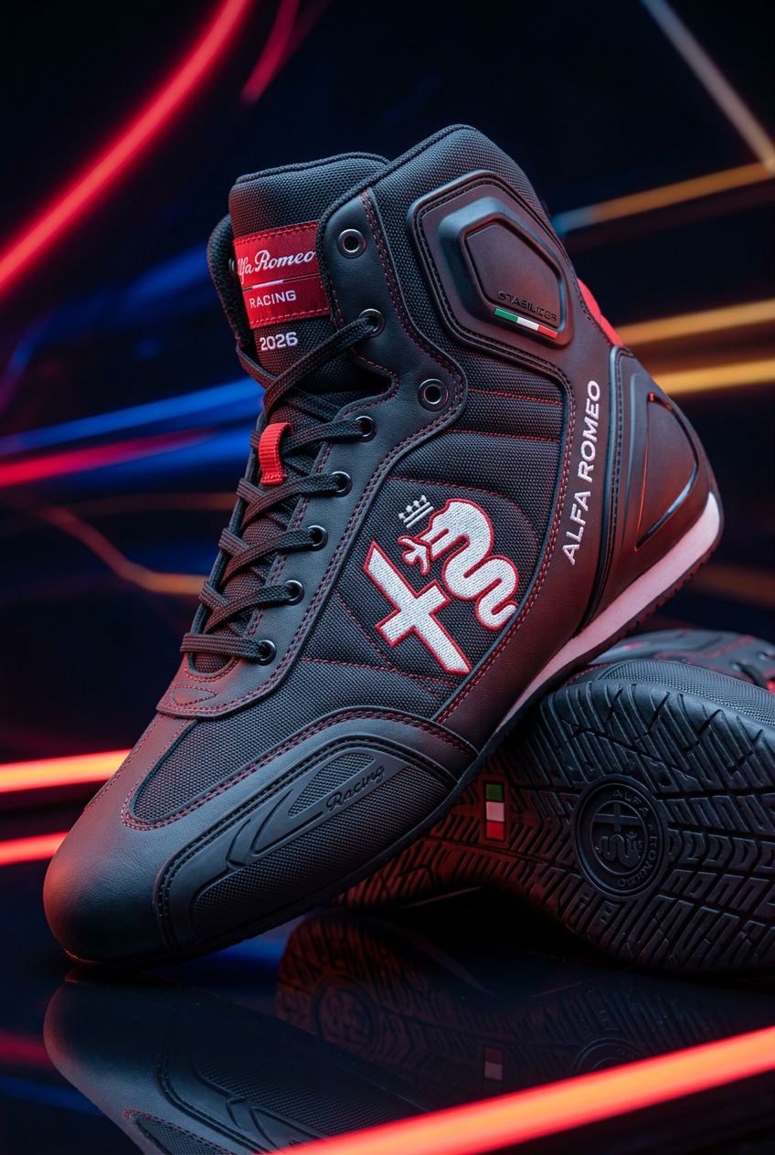 Alfa Romeo Karting Boots 2026 - Detail Shot