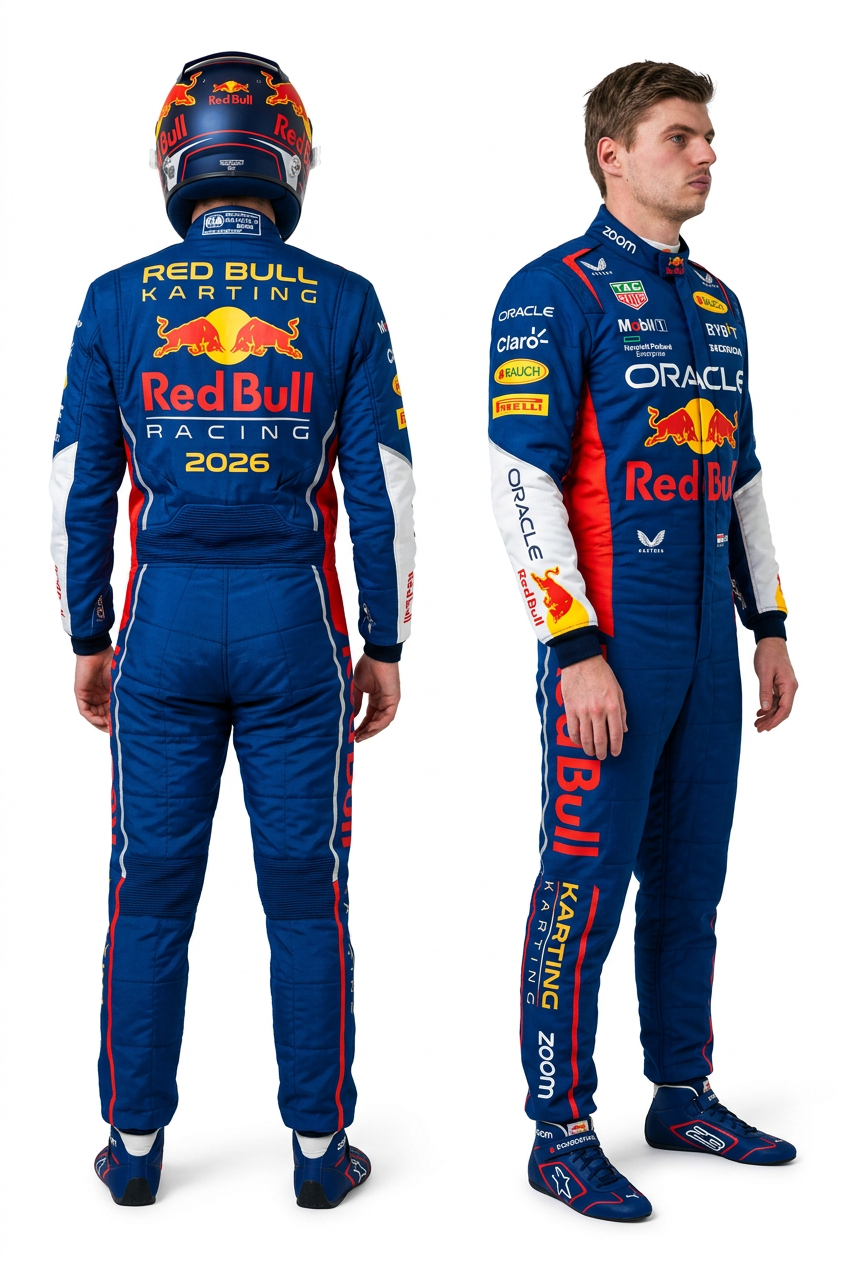 2026 Red Bull KA Racing Suit - Side and Back View