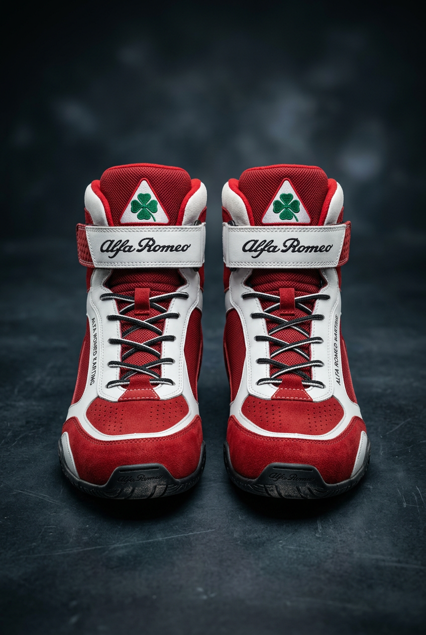 Alfa Romeo Karting Boots 2024 - Front View