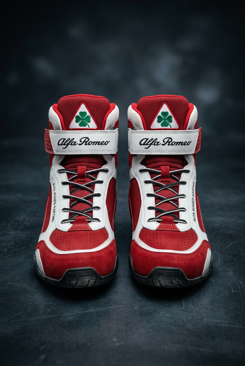 Alfa Romeo Karting Boots 2024 - Front View