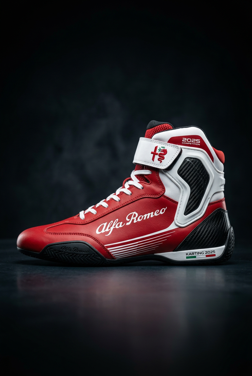 Alfa Romeo Karting Boots 2025 - Side Profile