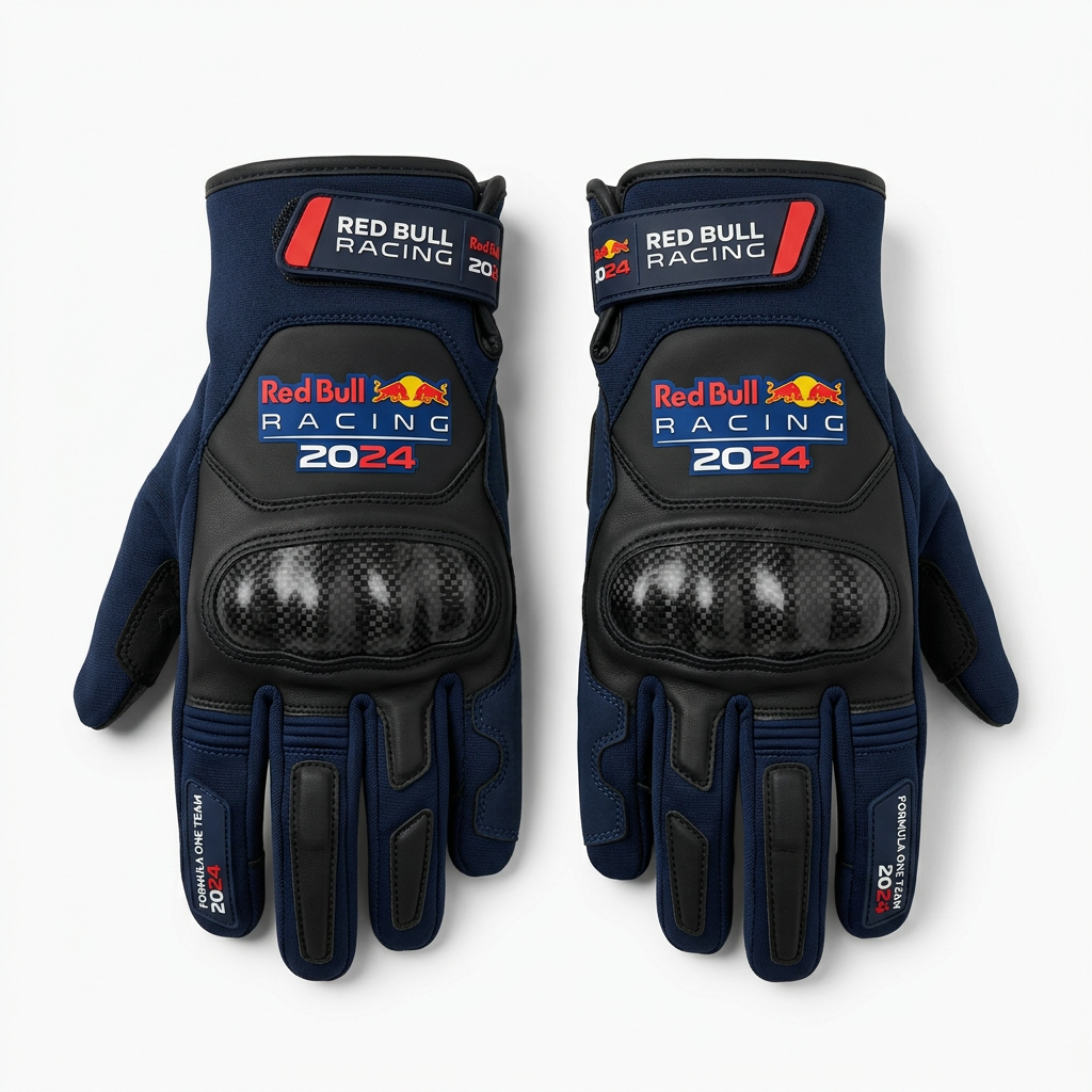 Red Bull Racing 2024 Karting Gloves – Back View