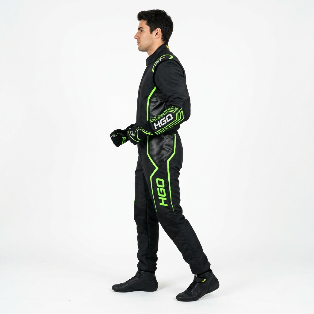 Custom HGO Kart Suit – Side View