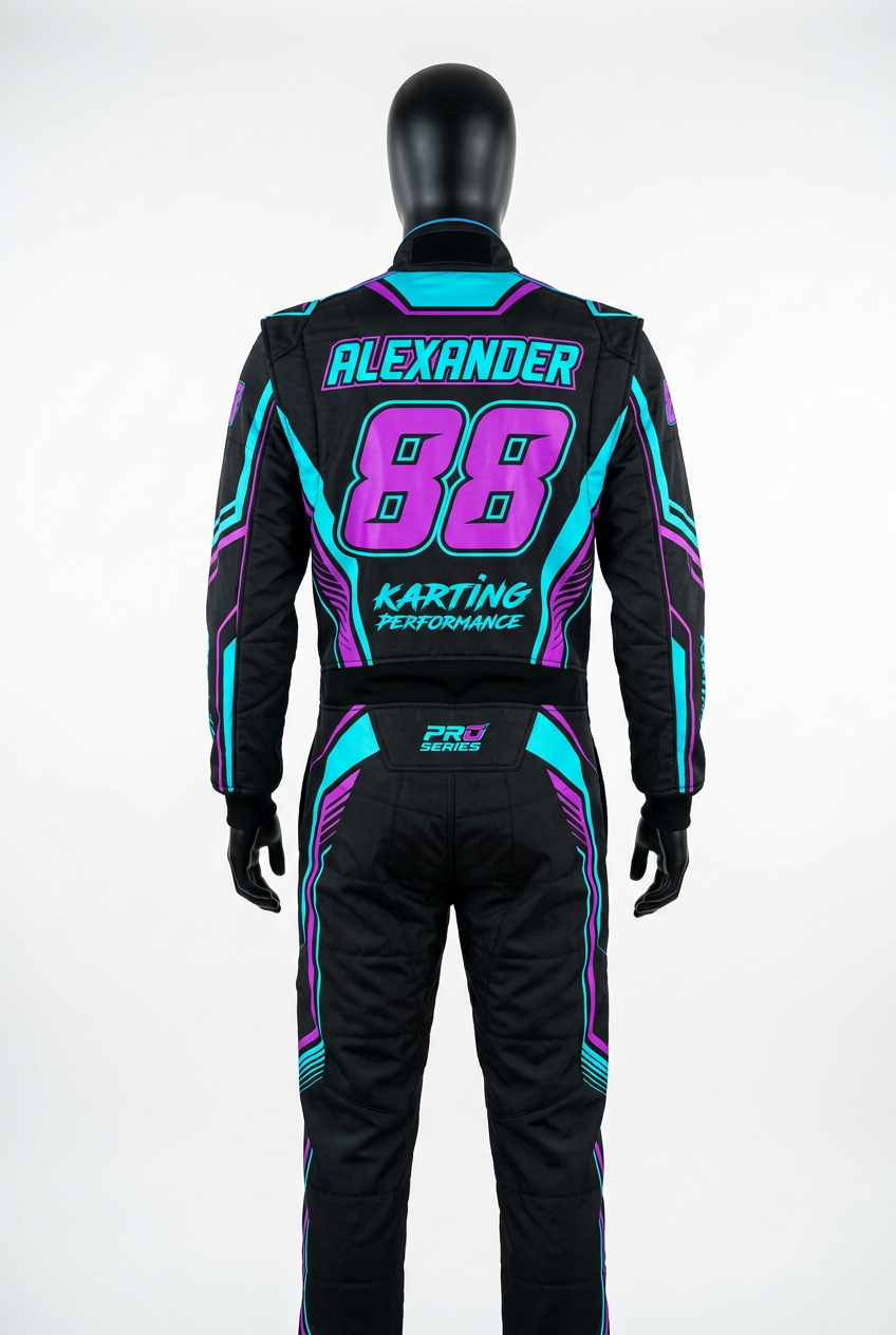Custom KA Karting Suit - Back View
