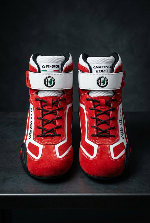 Alfa Romeo Karting Boots 2023 - Front View