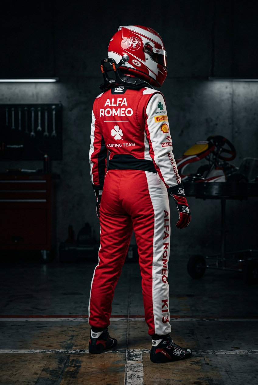 Alfa Romeo KI 3 Karting Suit 2024 - Side/Back View