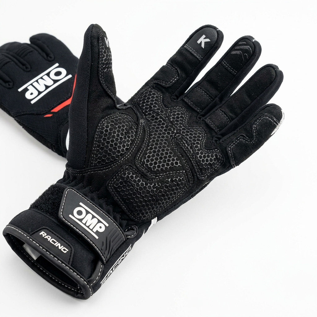 Premium Karting Racing Gloves - Detail View
