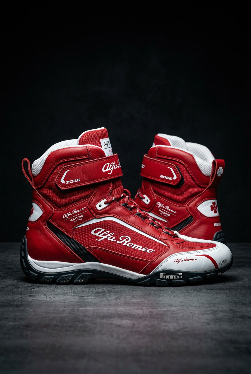 Alfa Romeo Karting Boots 2026 - Side Profile