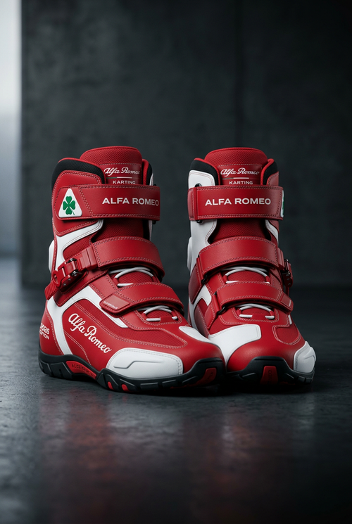 Alfa Romeo Karting Boots 2026 - Front View