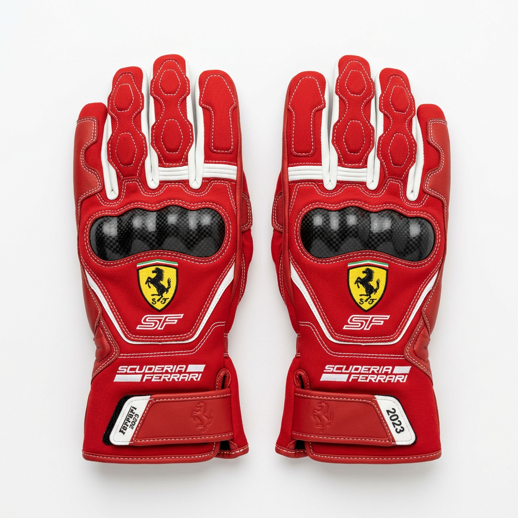 Ferrari 2023 Scuderia Karting Gloves – Back View