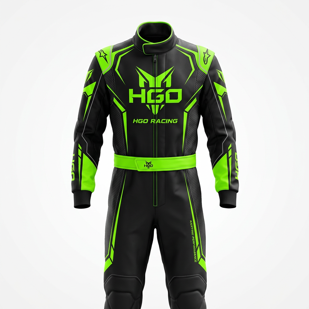 Custom HGO Kart Suit – Front View