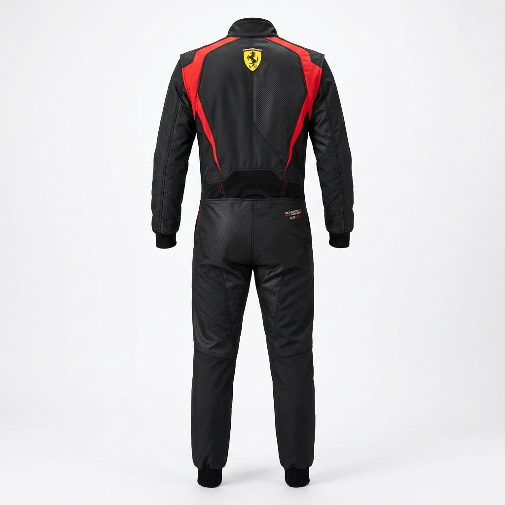 Ferrari 2026 Black Edition Karting Suit – Rear View