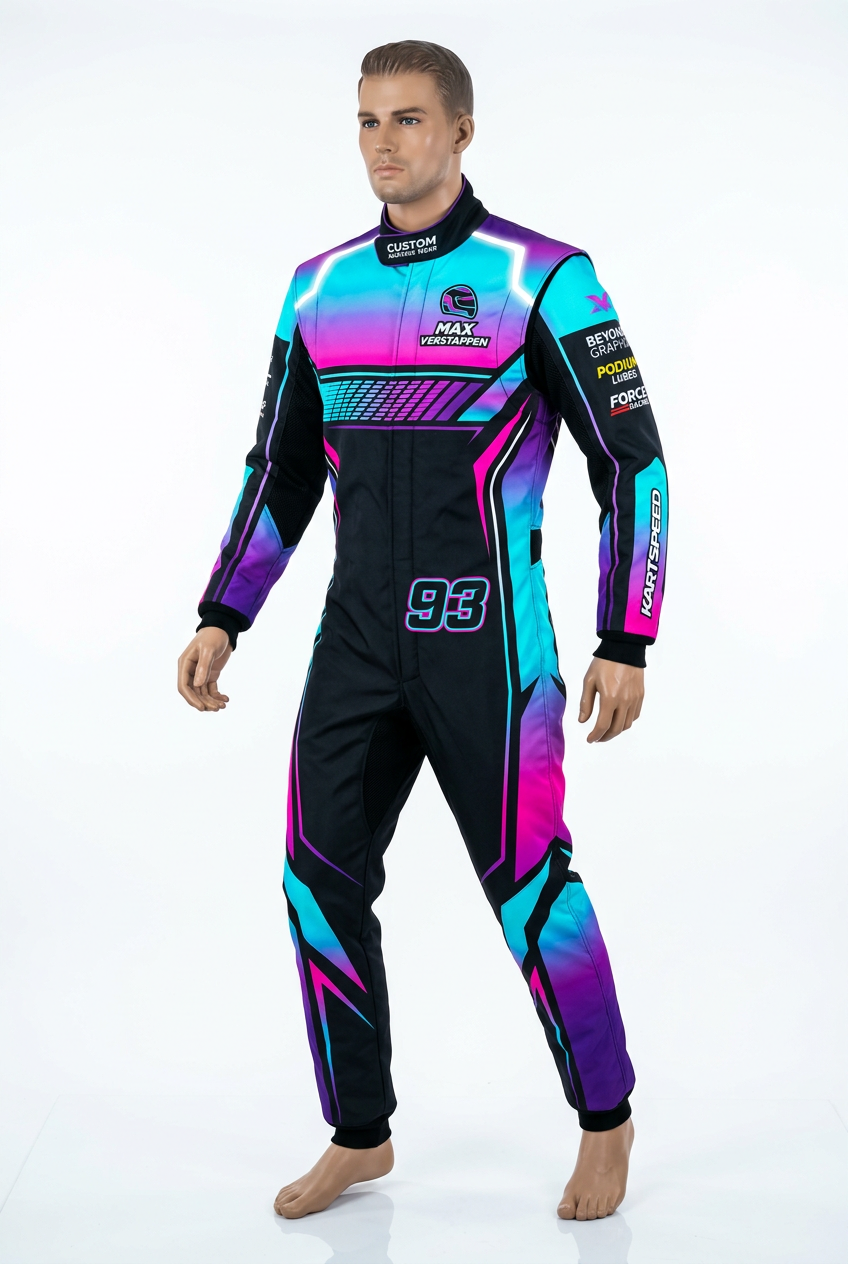 Custom KA Karting Suit - Front View