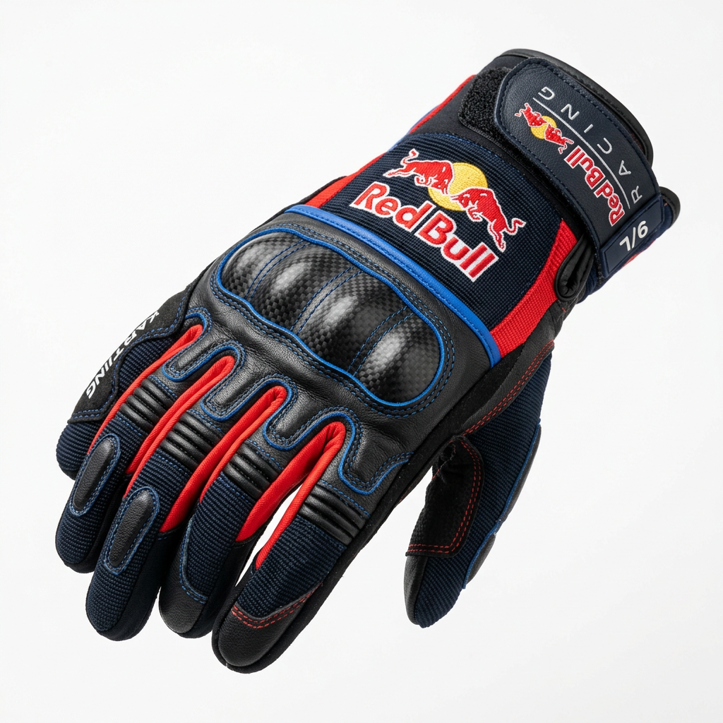 Red Bull Racing Karting Gloves - Detail View