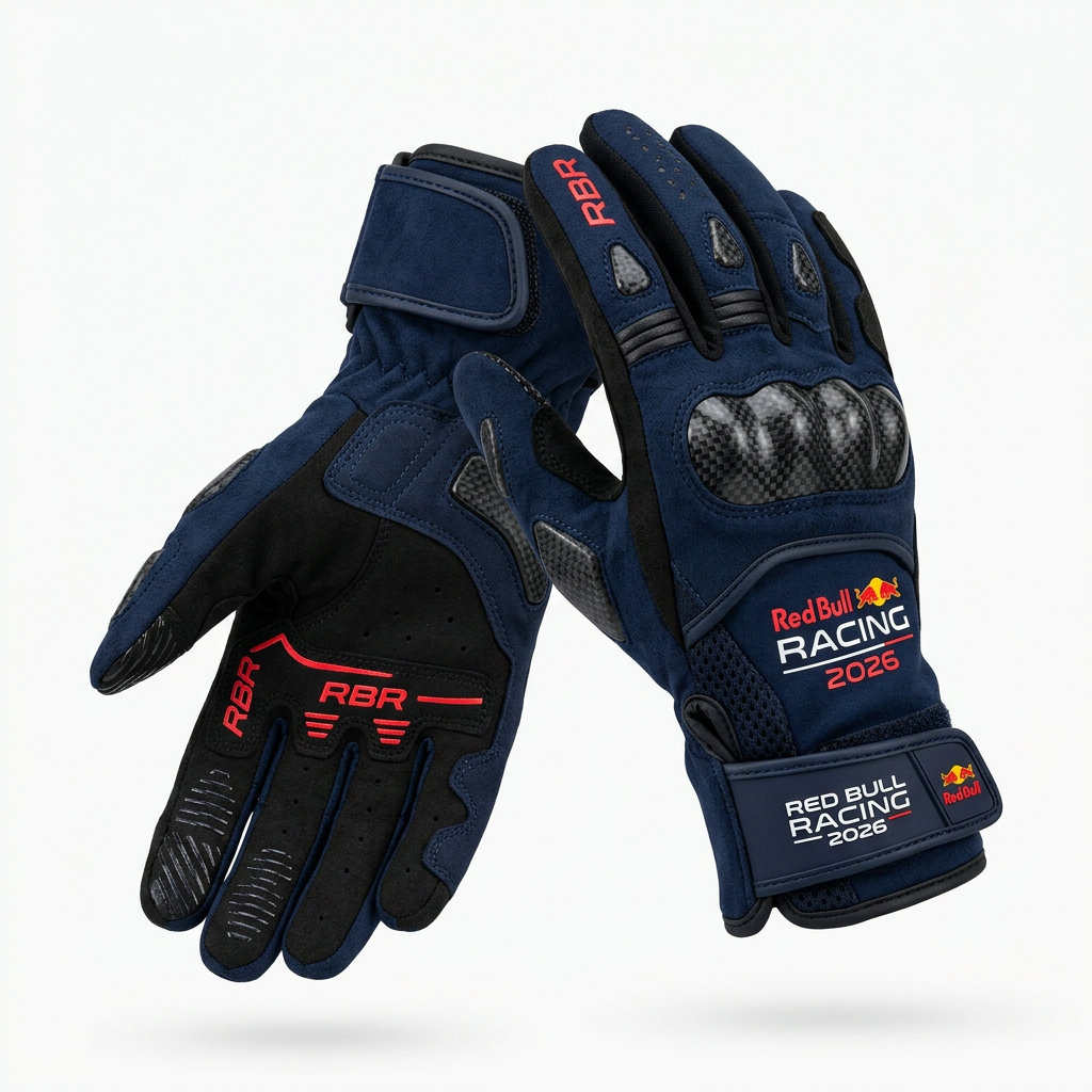 Red Bull Racing 2026 Karting Gloves – Navy/Black/Red/White