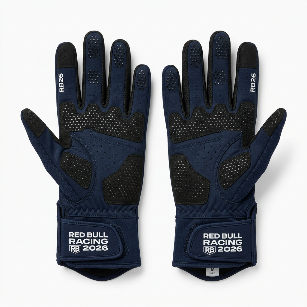 Red Bull Racing 2026 Karting Gloves – Navy/Black/Red/White
